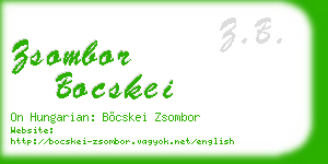 zsombor bocskei business card